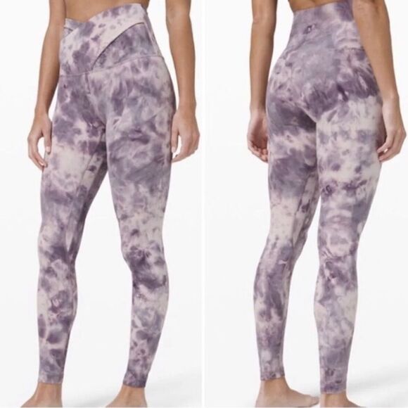 lululemon align high-rise pant 28" size 6 crisscross Tye Dye - Picture 1 of 8
